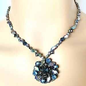 Sorrelli Rare & Retired Midnight Blue Crystal Pendant Necklace